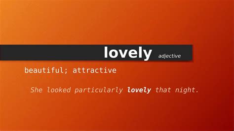 cute and lovely|meaning and usage of lovely.